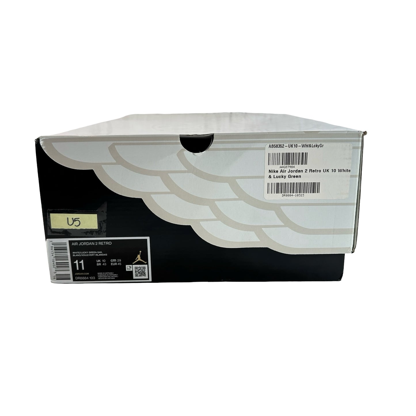DR8884 103 Jordan 2 Retro Lucky Green - 11 M (Used5)