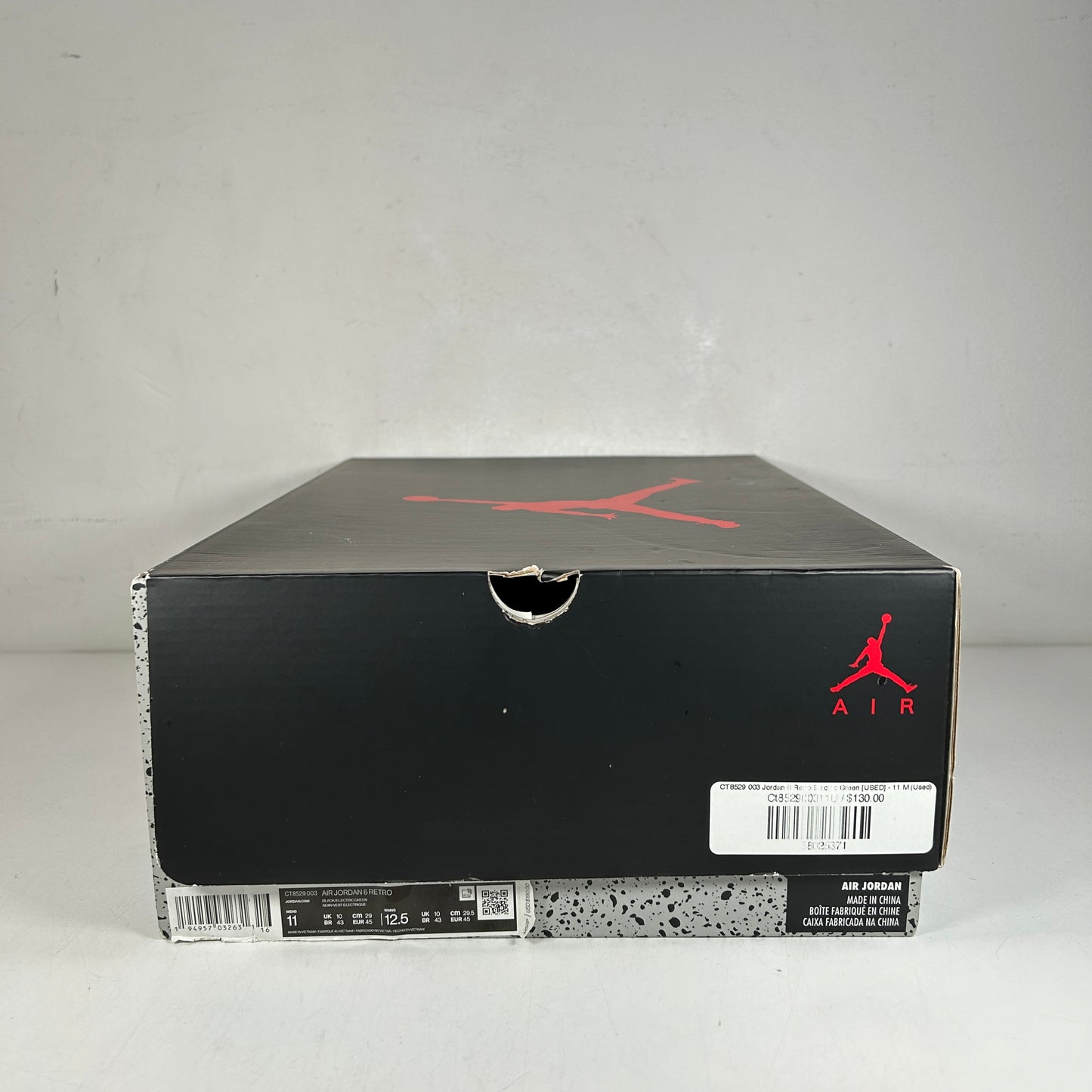 CT8529 003 Jordan 6 Retro Verde Eléctrico