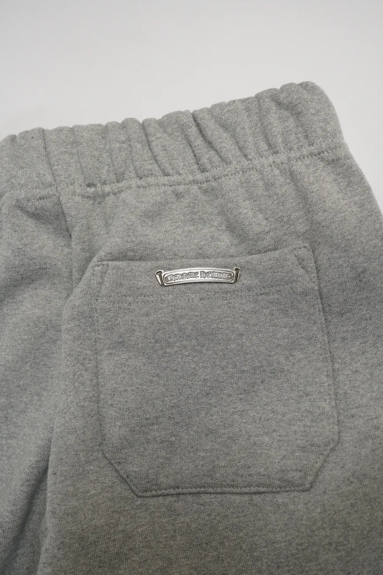 Chrome Hearts Paper Jam Triple Leather Cross Grey Sweatpants