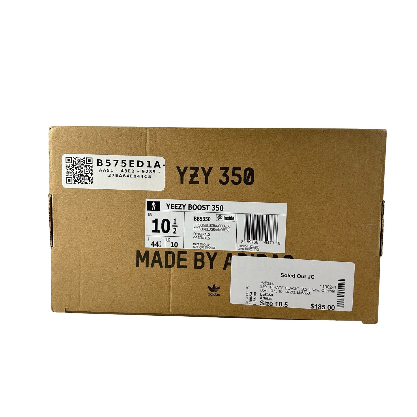 BB5350 Adidas Yeezy Boost 350 Pirate Black (2023) (Used) - 10.5 M (Used)