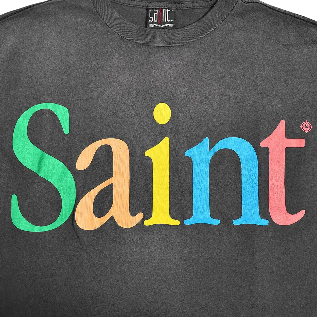 Saint Michael Colorful Rainbow Saint Tee 'Black'