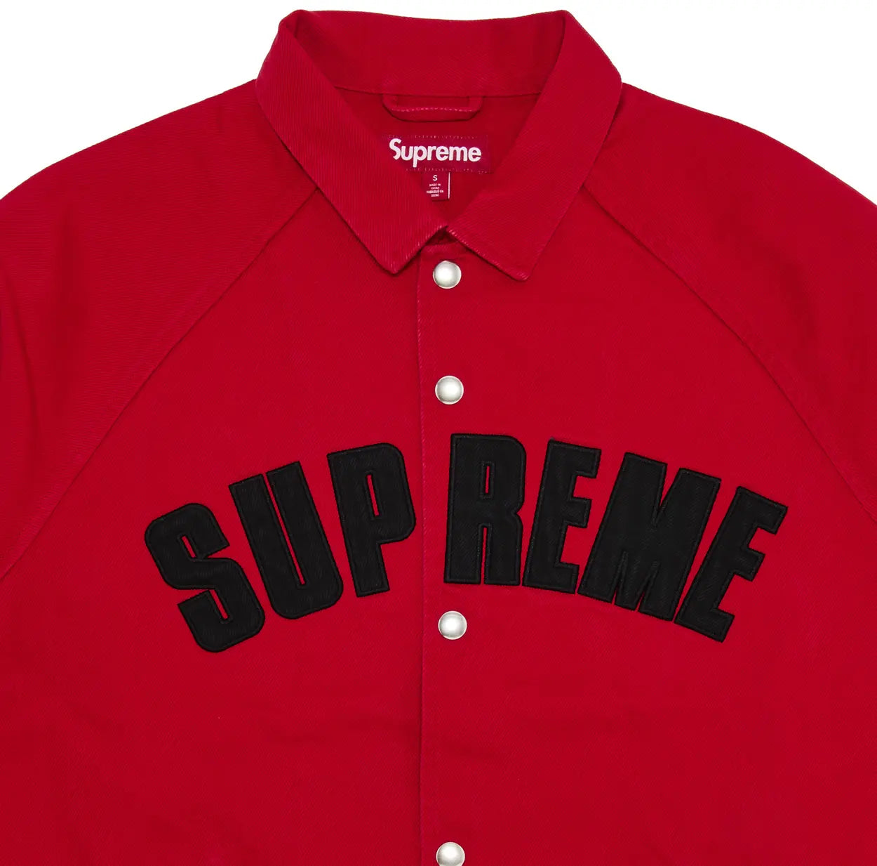 Supreme Arc Denim Coaches Jacket (SS25) Red