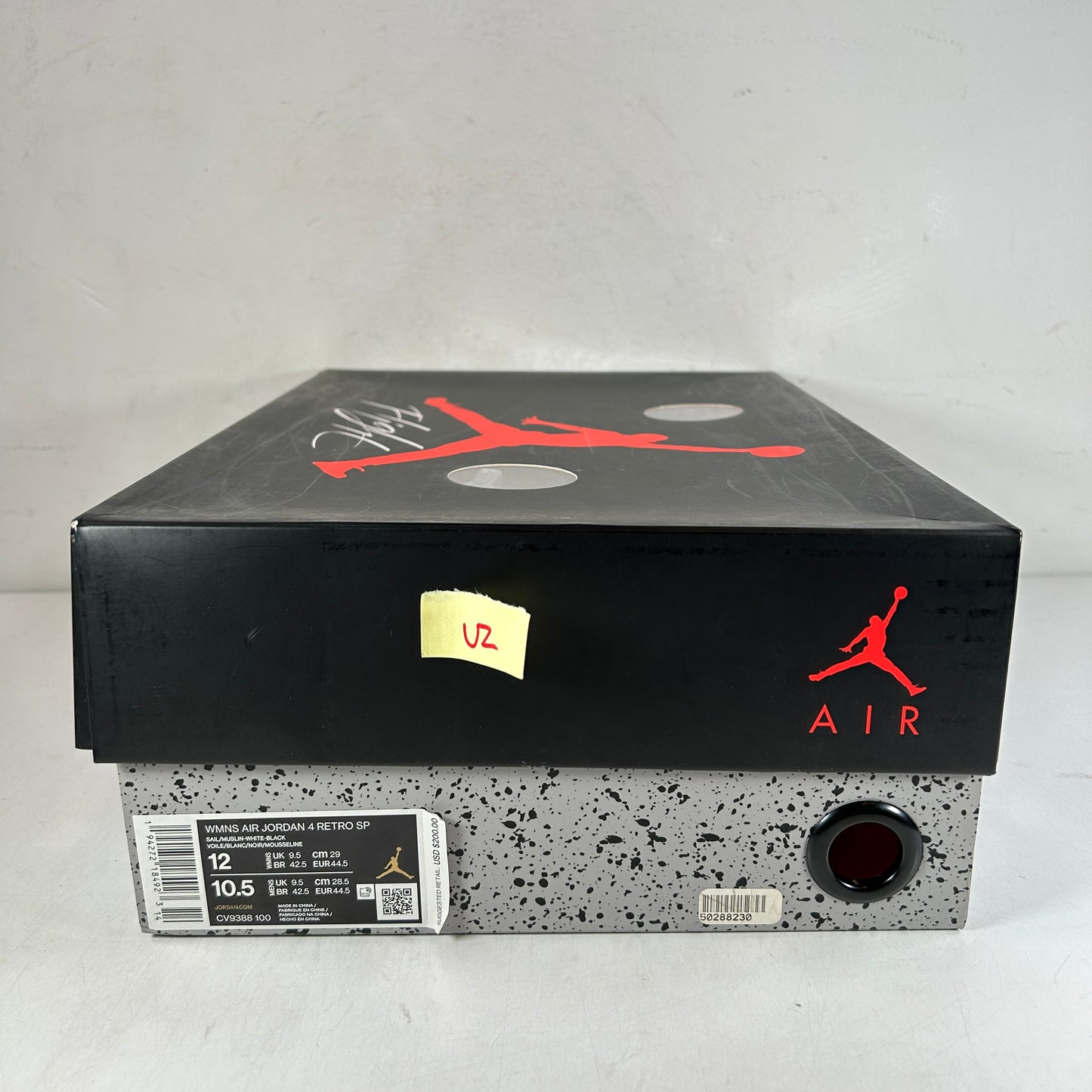 CV9388 100 Jordan 4 Vela blanquecina