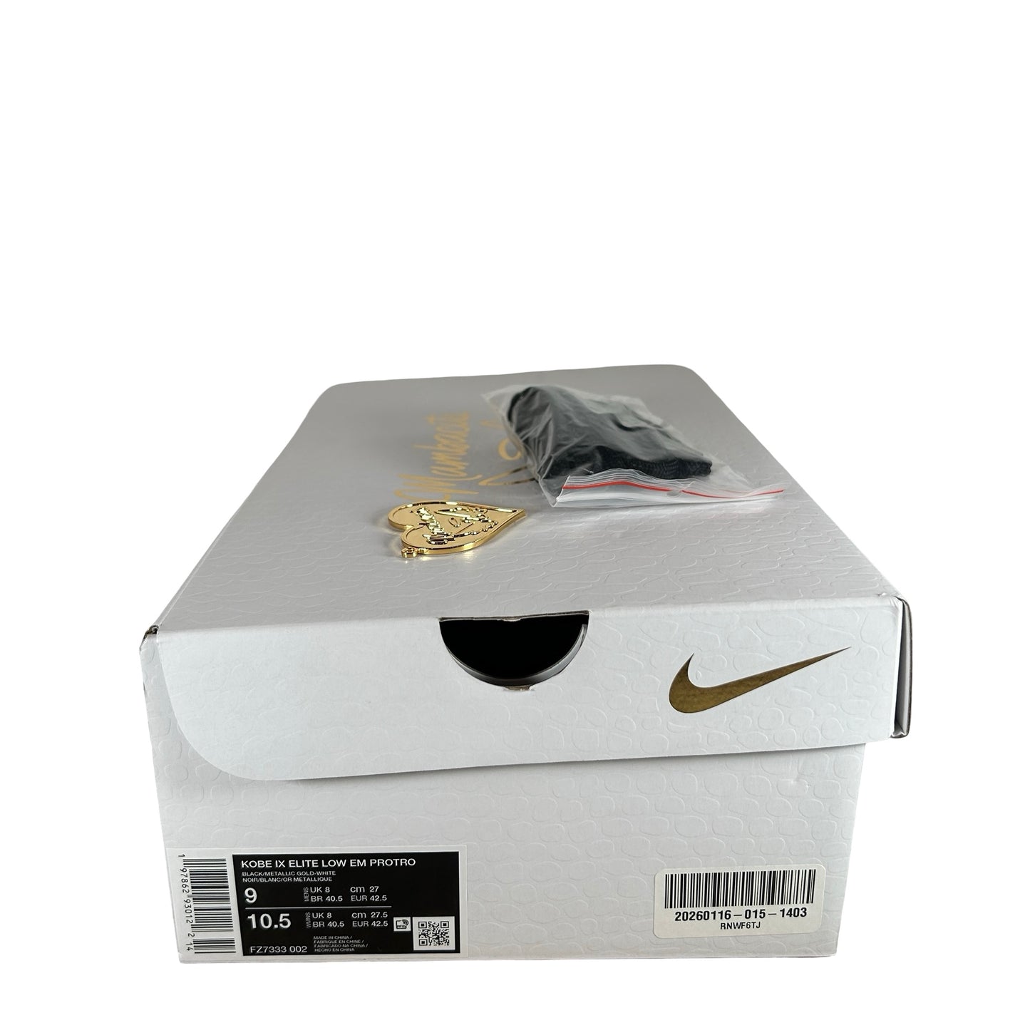 FZ7333 002 Nike Kobe 9 EM Low Protro Mambacita - 9 M (Used)