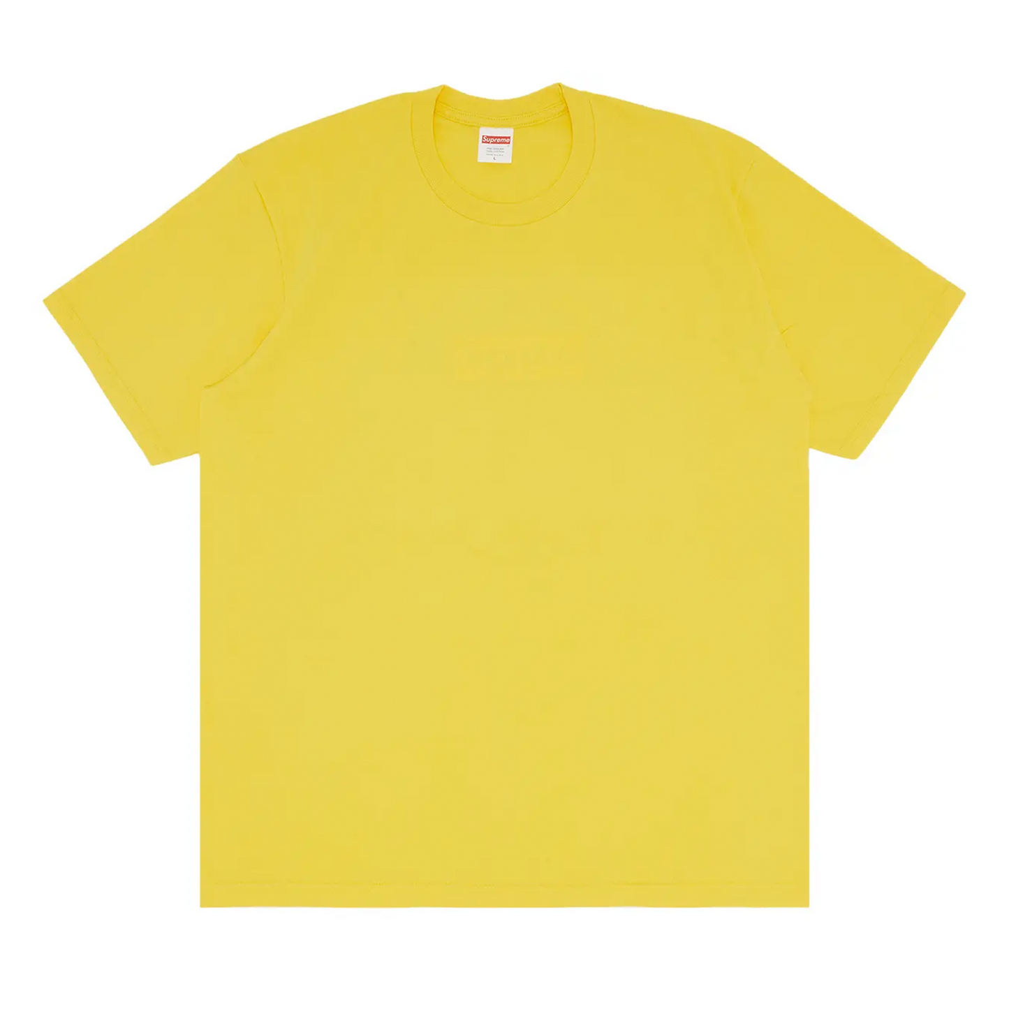 Supreme Tonal Box Logo Tee Yellow