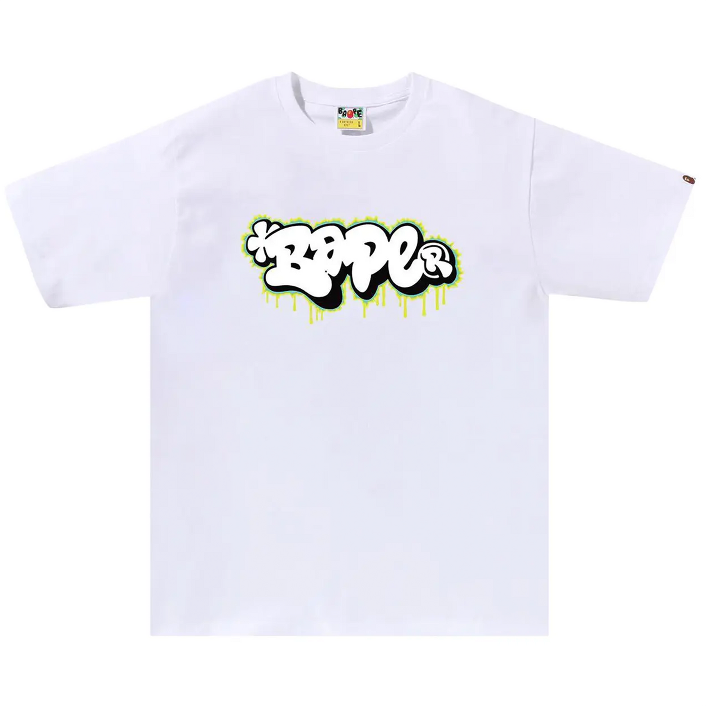 BAPE A Bathing Ape Graffiti Logo Tee 'White'