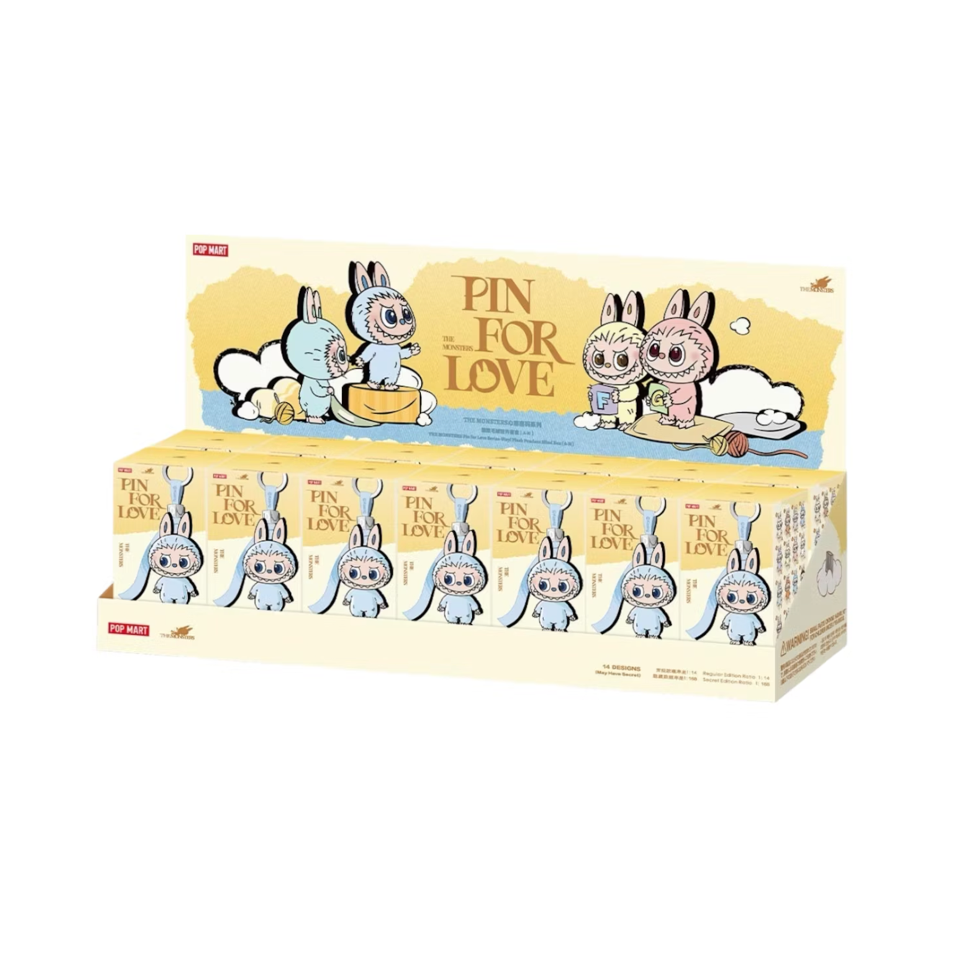 Pop Mart Labubu The Monsters Pin for Love Series Vinyl Plush