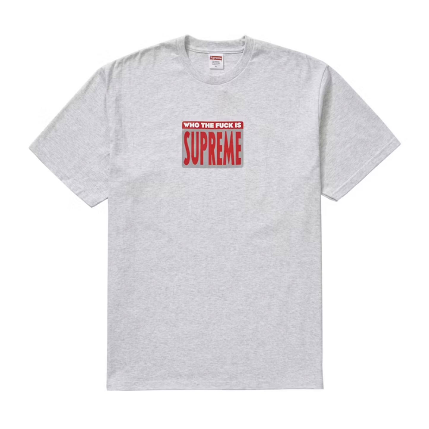 Supreme Who The Fuck Tee Ash Grey