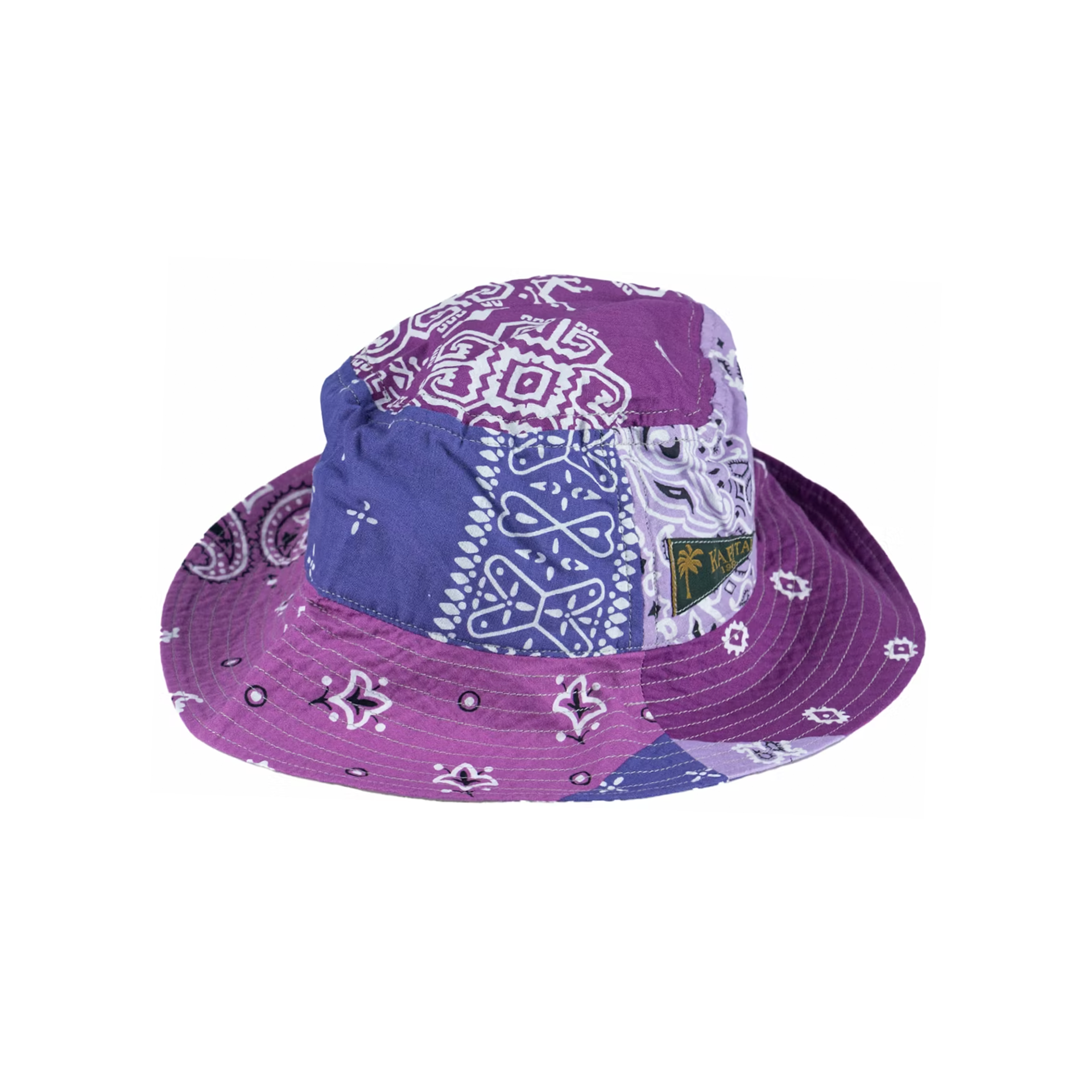 Kapital Bandana Patchwork Bucket Hat Purple – DISTRICT ONE NY