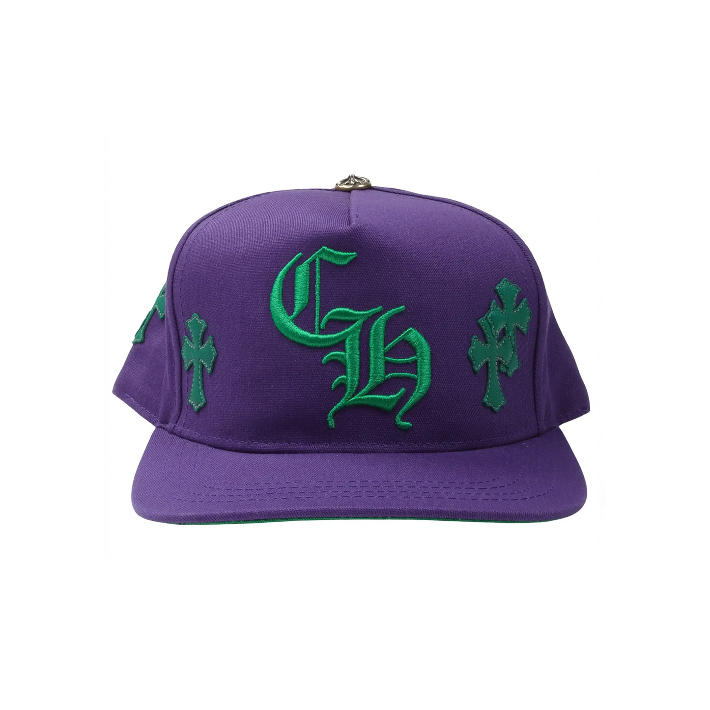 Chrome Hearts Cross Patch Trucker Cap Purple/Green