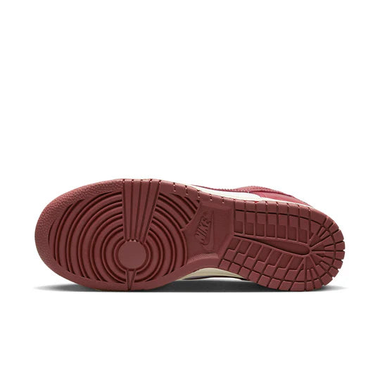 FJ4555 100 Nike Dunk Low PRM Vintage Team Red (W)