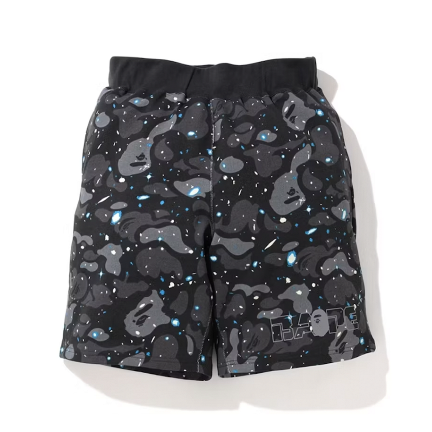 BAPE Space Camo Wide Sweatshort Black