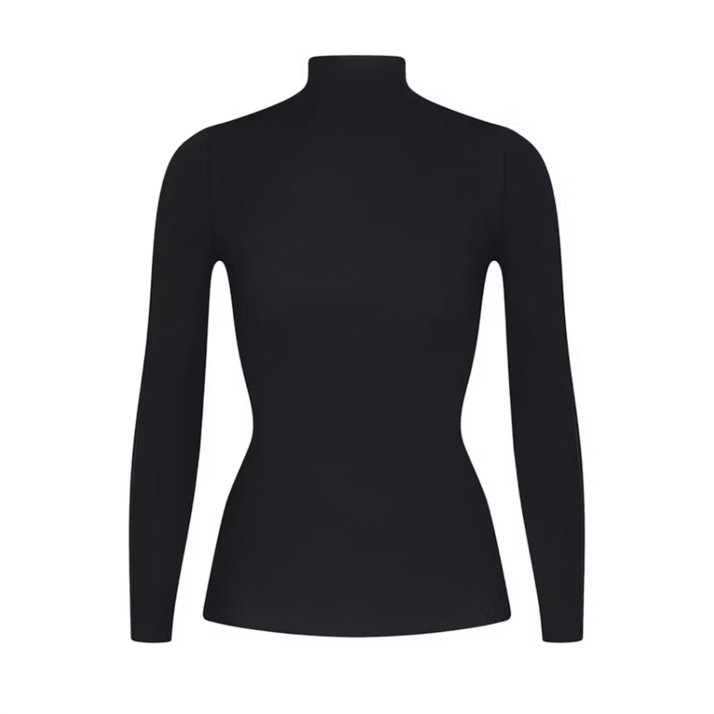 Nike x SKIMS Women's Weightless Layers Mock Neck Long Sleeve Top Obsidian
