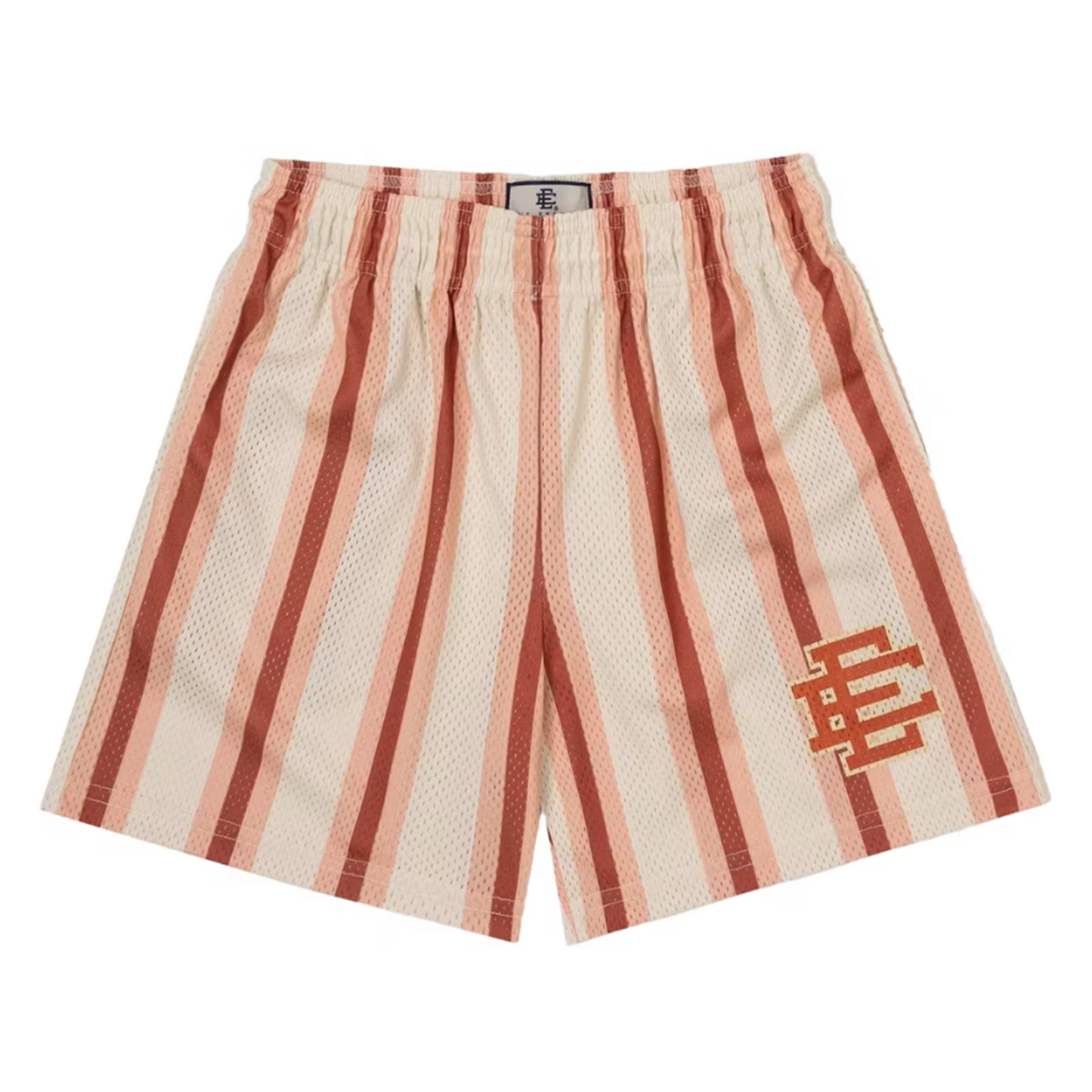 Eric Emanuel EE Basic Short Antique White/Orange/Pink Stripe