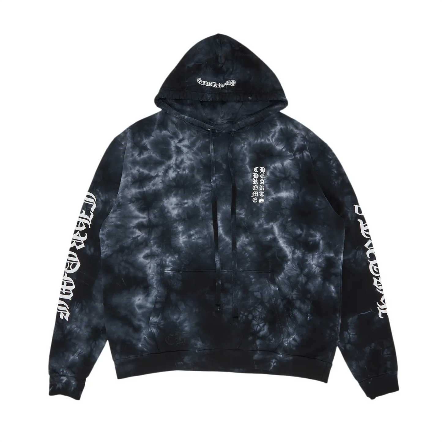 Chrome Hearts Horseshoe Hoodie Black Tie Dye