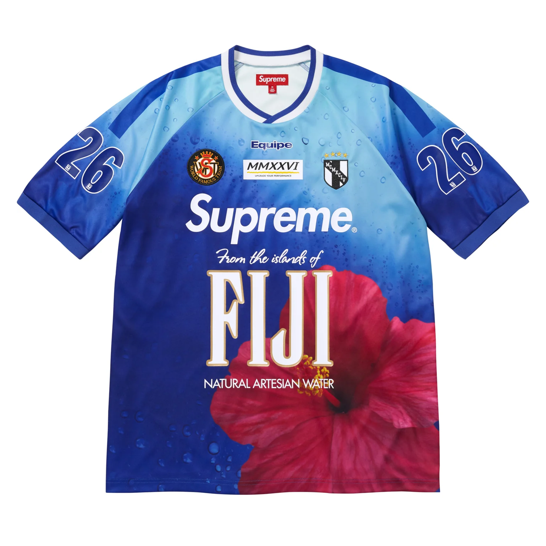新品XL！26ss Supreme FIJI Soccer Jersey Supreme Fiji Soccer Jersey Multicolor – DISTRICT ONE NY