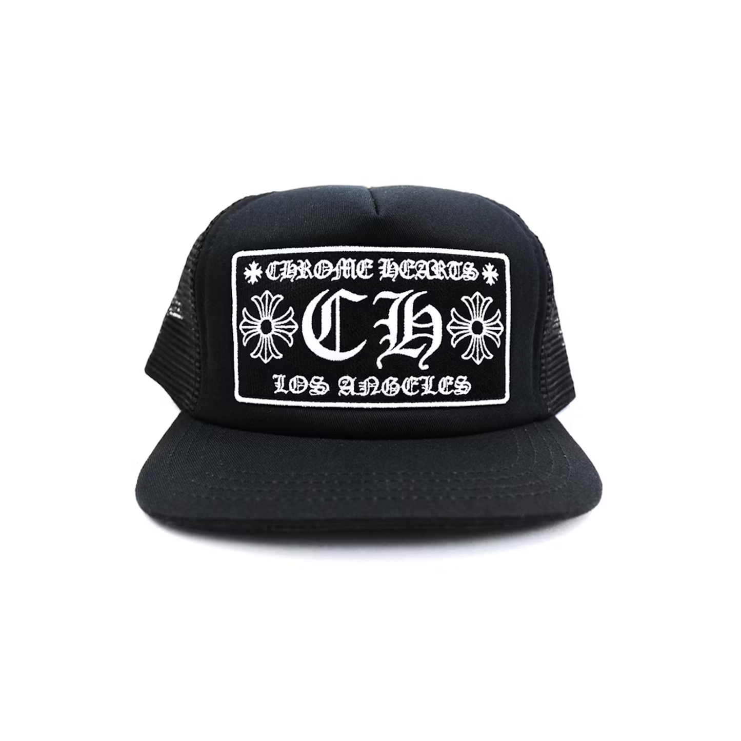 Chrome Hearts CH Los Angeles Trucker Hat Black/Black