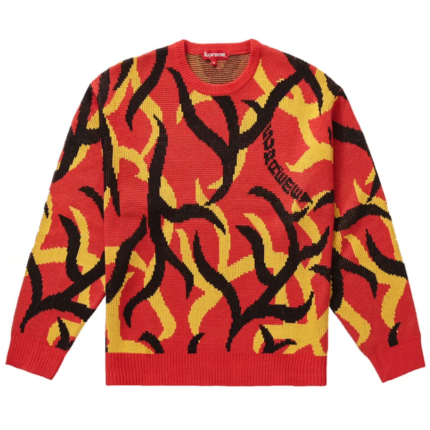 Supreme Tribal Camo Sweater Red
