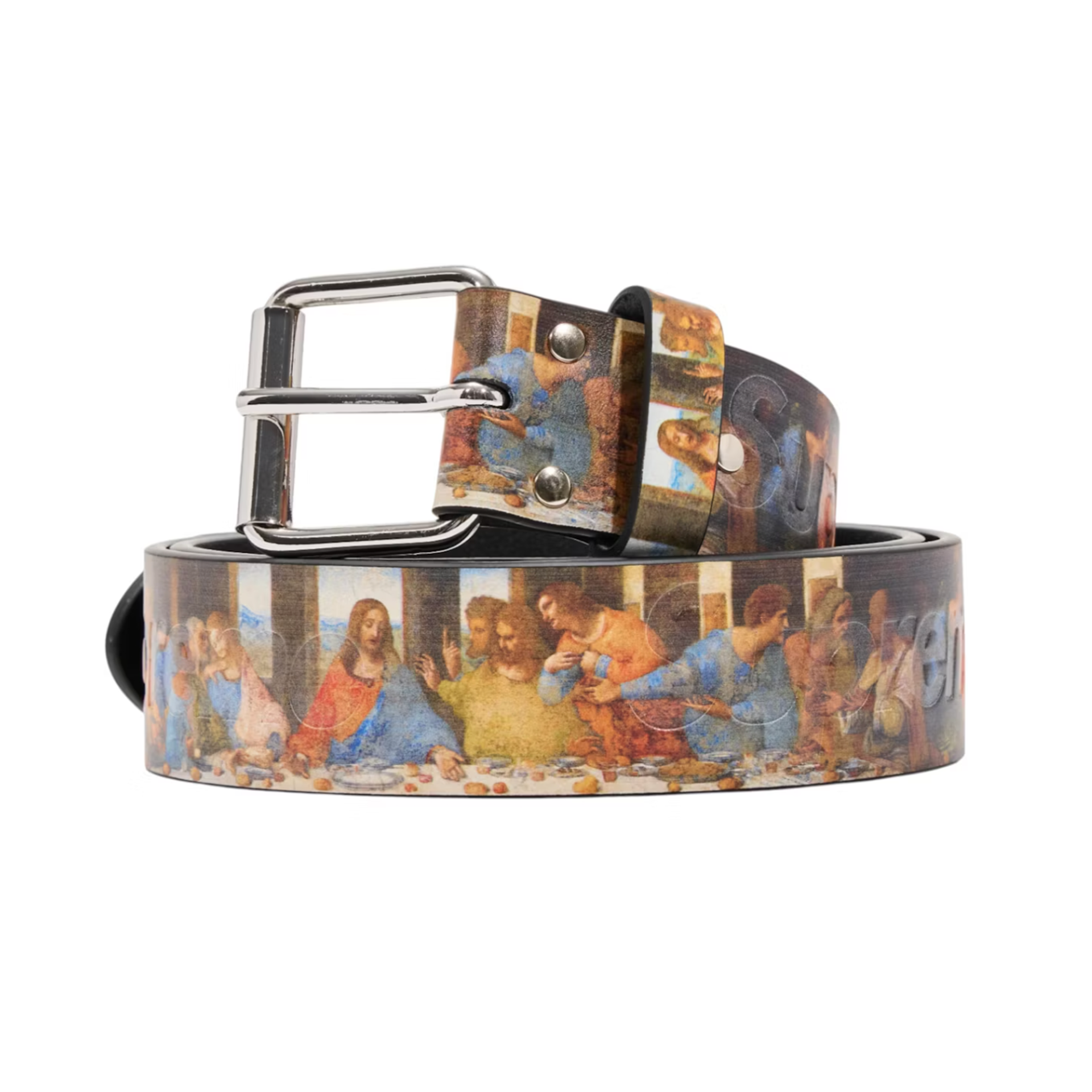 Supreme Last Supper Leather Belt Multicolor [USED] - M (Used