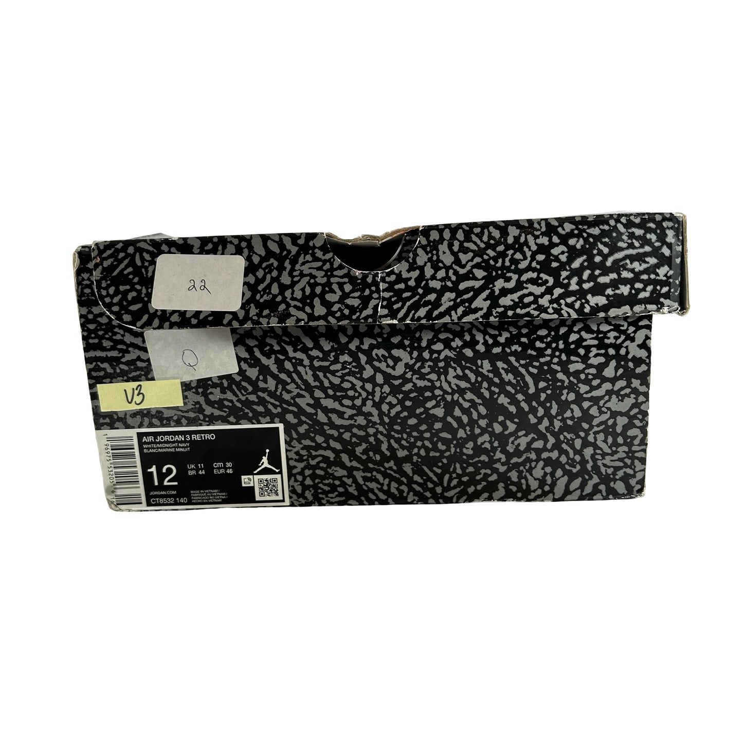 CT8532 140 Jordan 3 Retro Azul marino medianoche