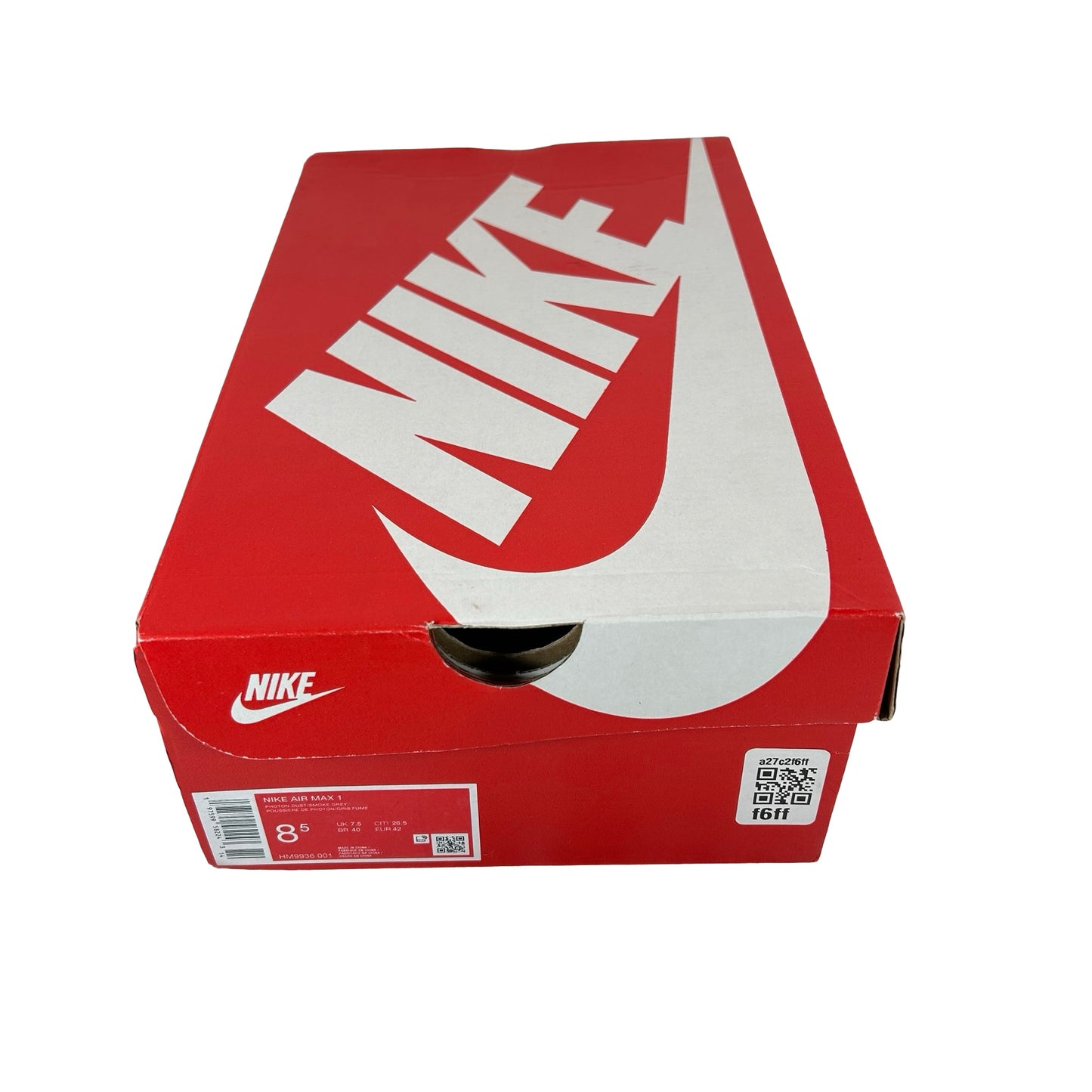 HM9936 001 Nike Air Max 1 '87 Photon Dust Wolf Grey - 8.5 M (Used)