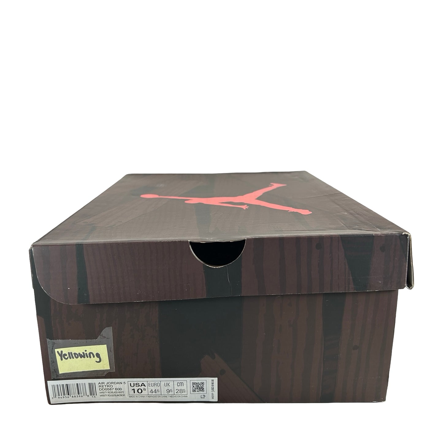 DD0587 600 Jordan 5 Raging Bull Red (2021) - 10.5 M (Yellowing)