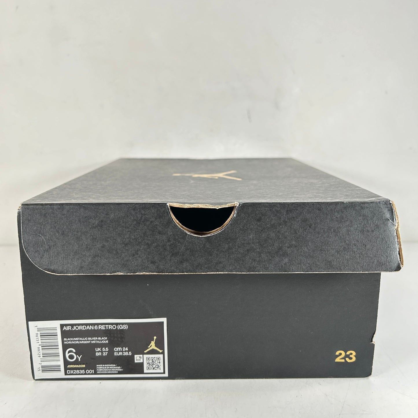 DX2835 001 Jordan 6 Retro Cromo Metálico Plata (GS)