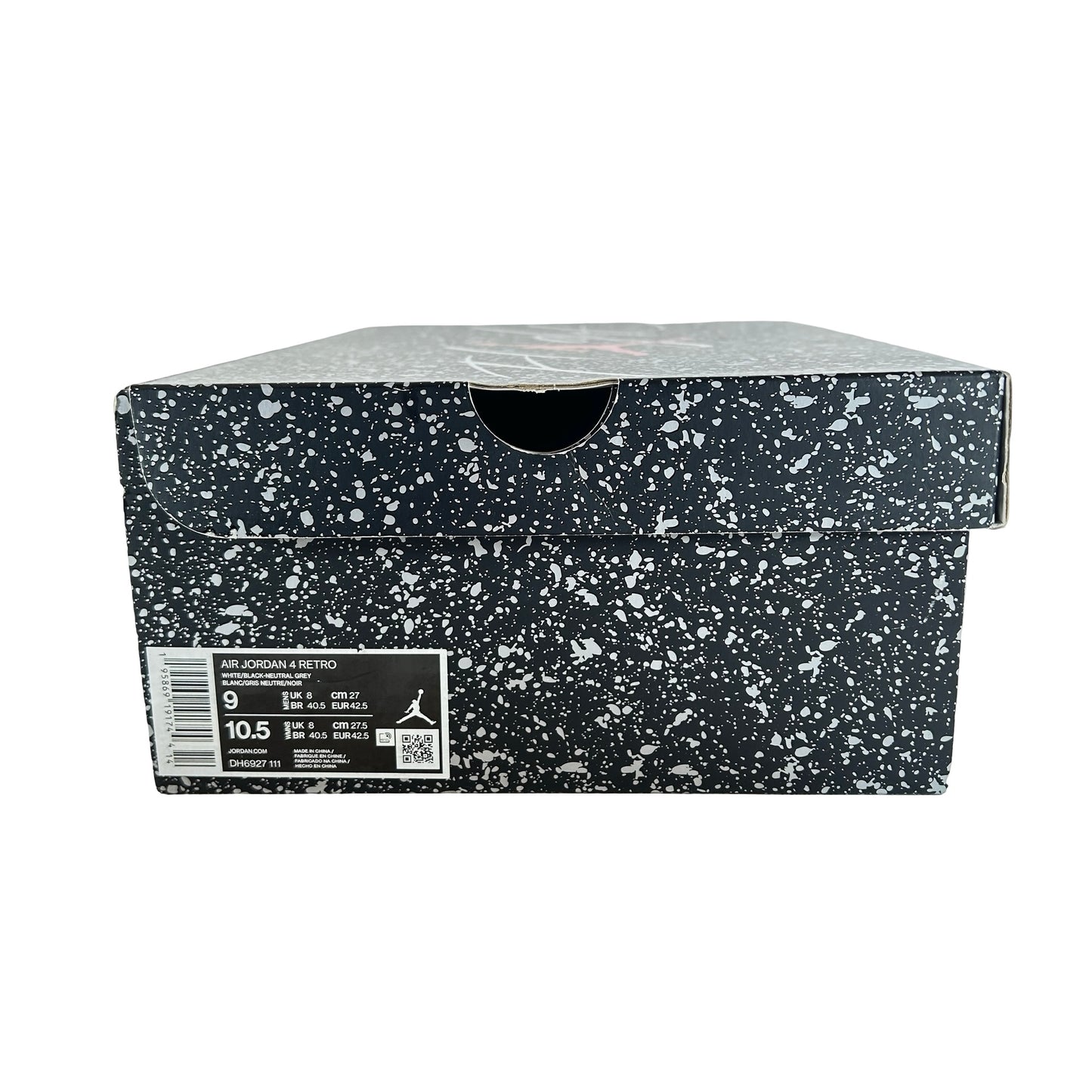 DH6927 111 Jordan 4 Retro Military Black - 9 M (Yellowing)