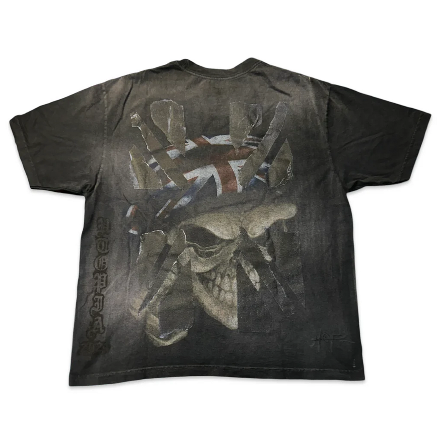 Travis Scott Utopia London UK Cross Black Washed Tee