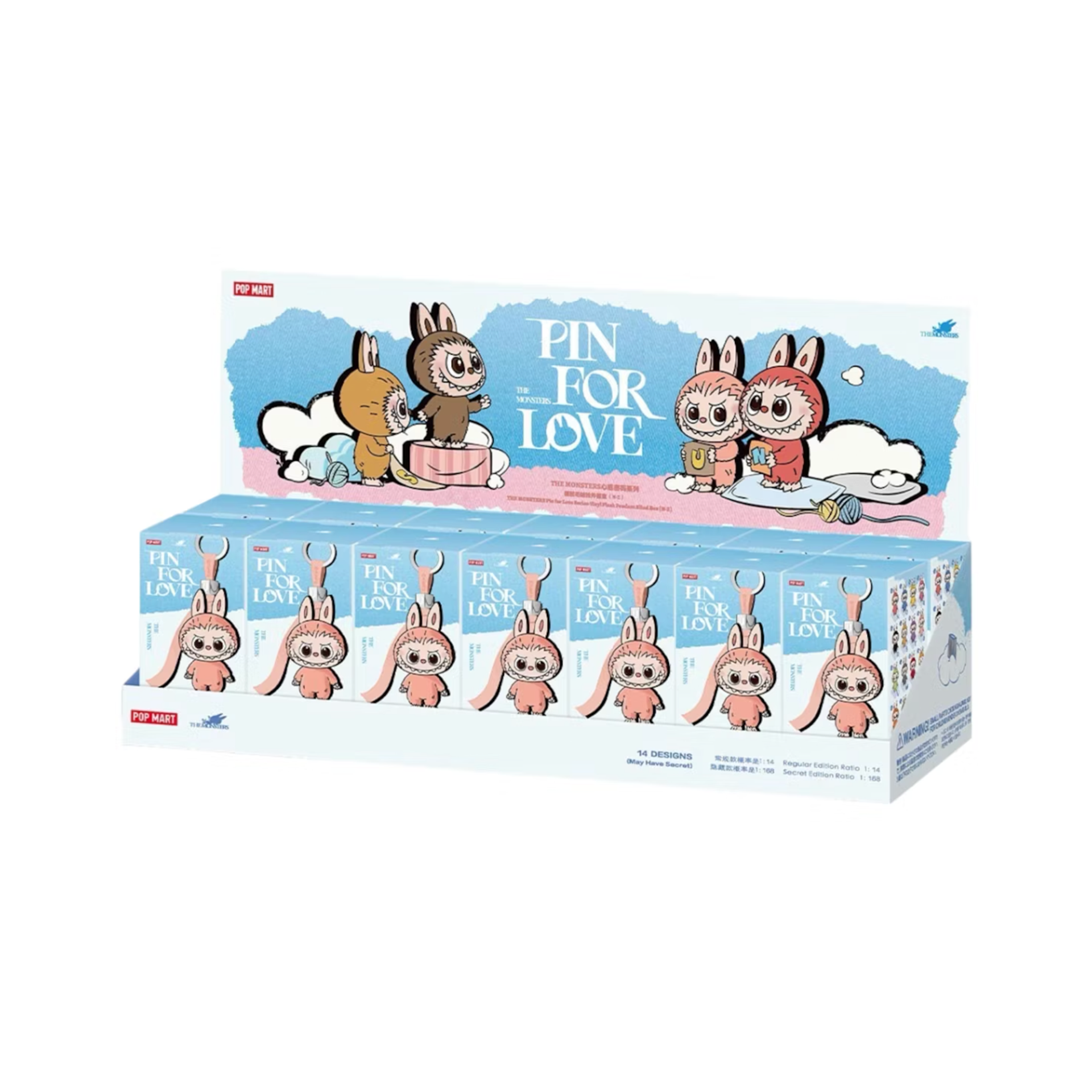 Pop Mart Labubu The Monsters Pin for Love Series Vinyl Plush