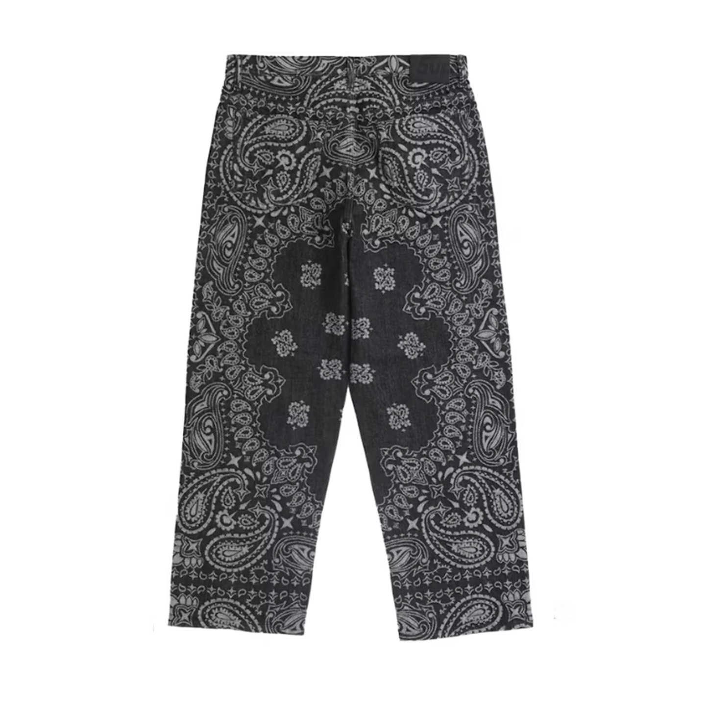 Supreme Bandana Jacquard Baggy Jean Black