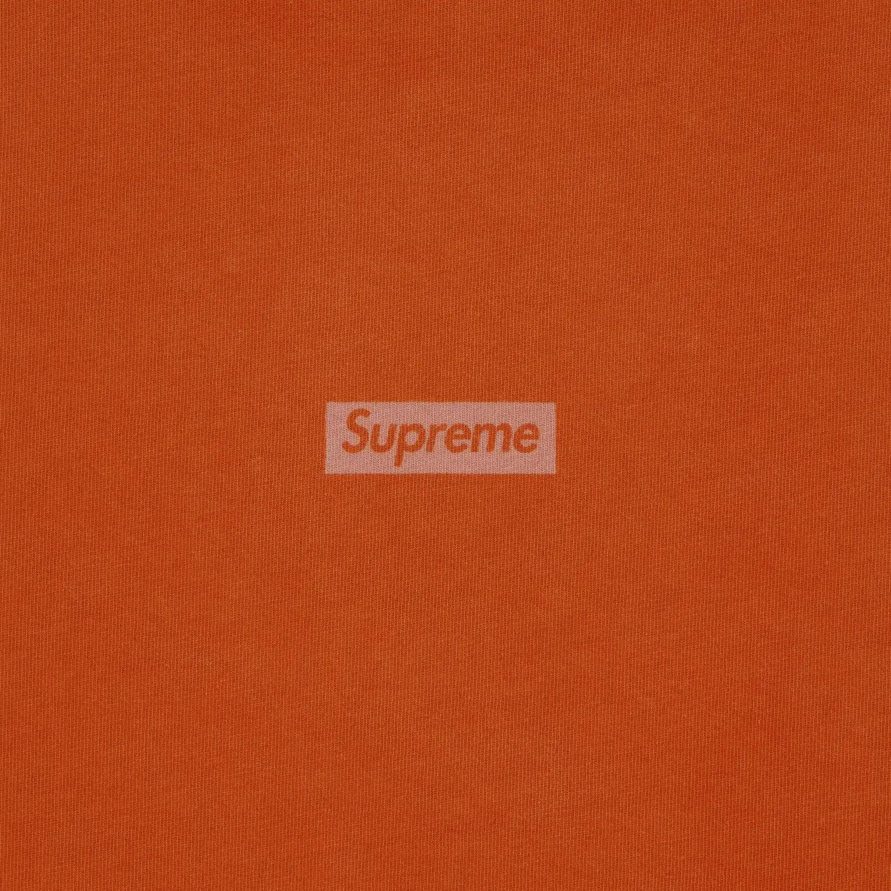 Supreme Overprint Small Box S/S Top Orange