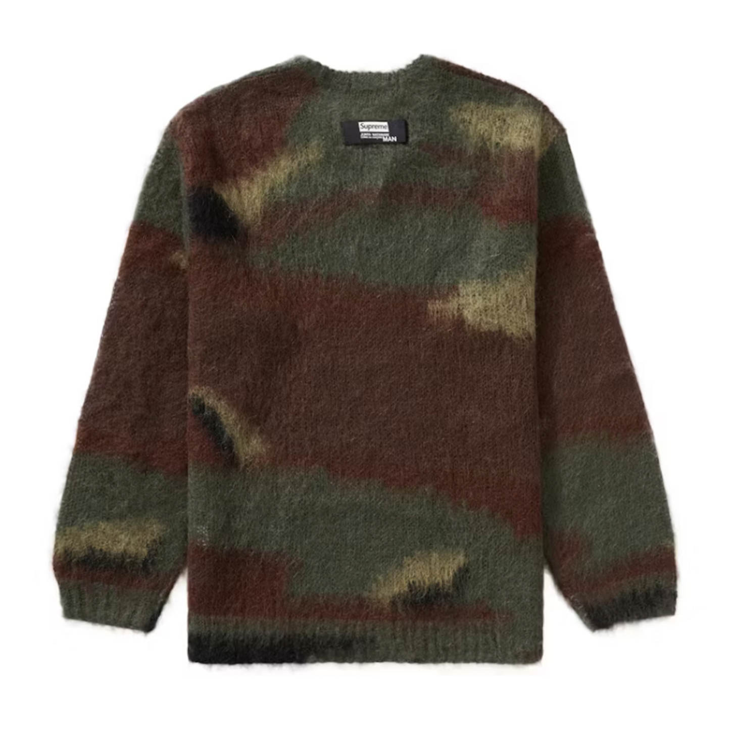 Supreme JUNYA WATANABE CDG MAN Brushed Camo Sweater Olive