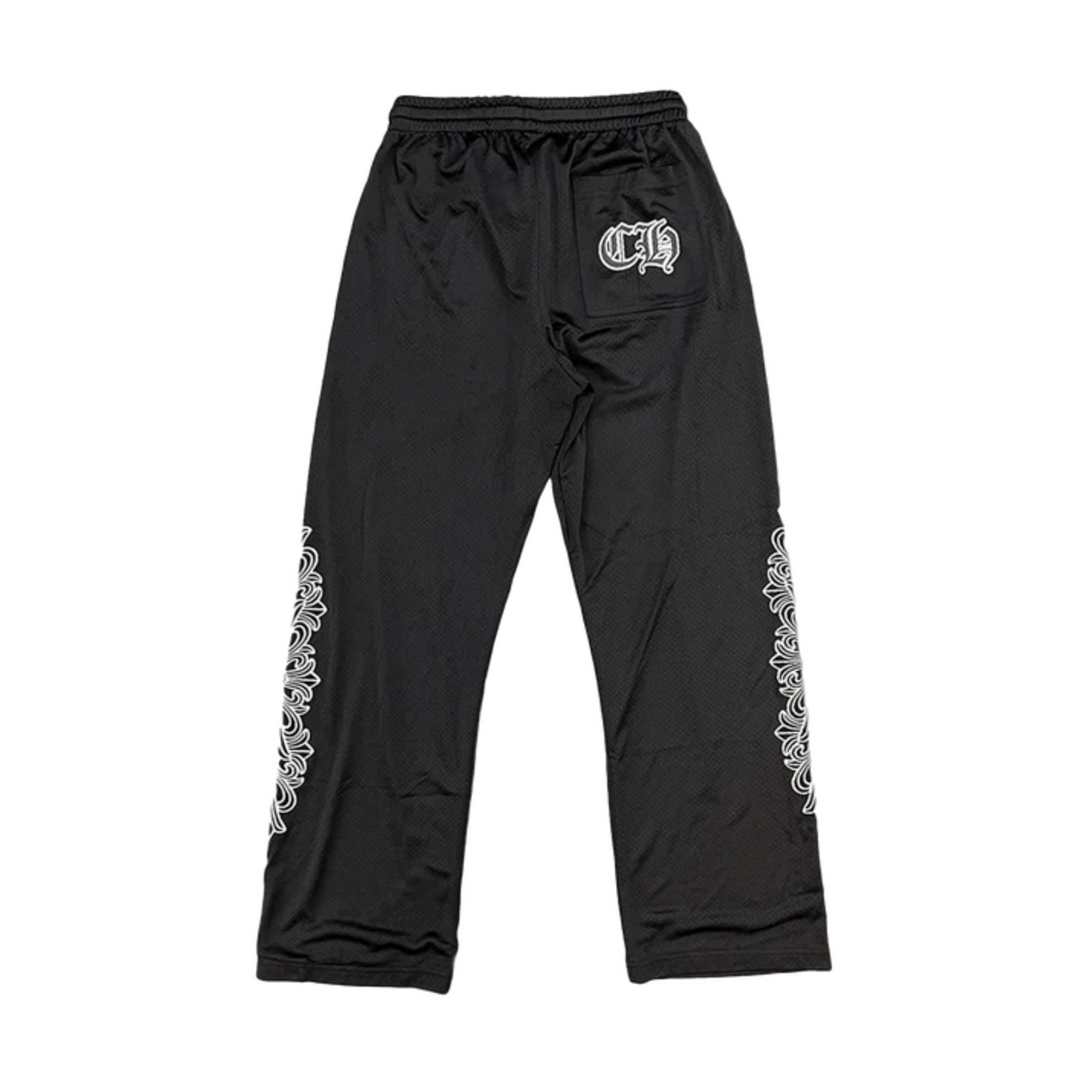Chrome Hearts Black Mesh Warm Up Pants
