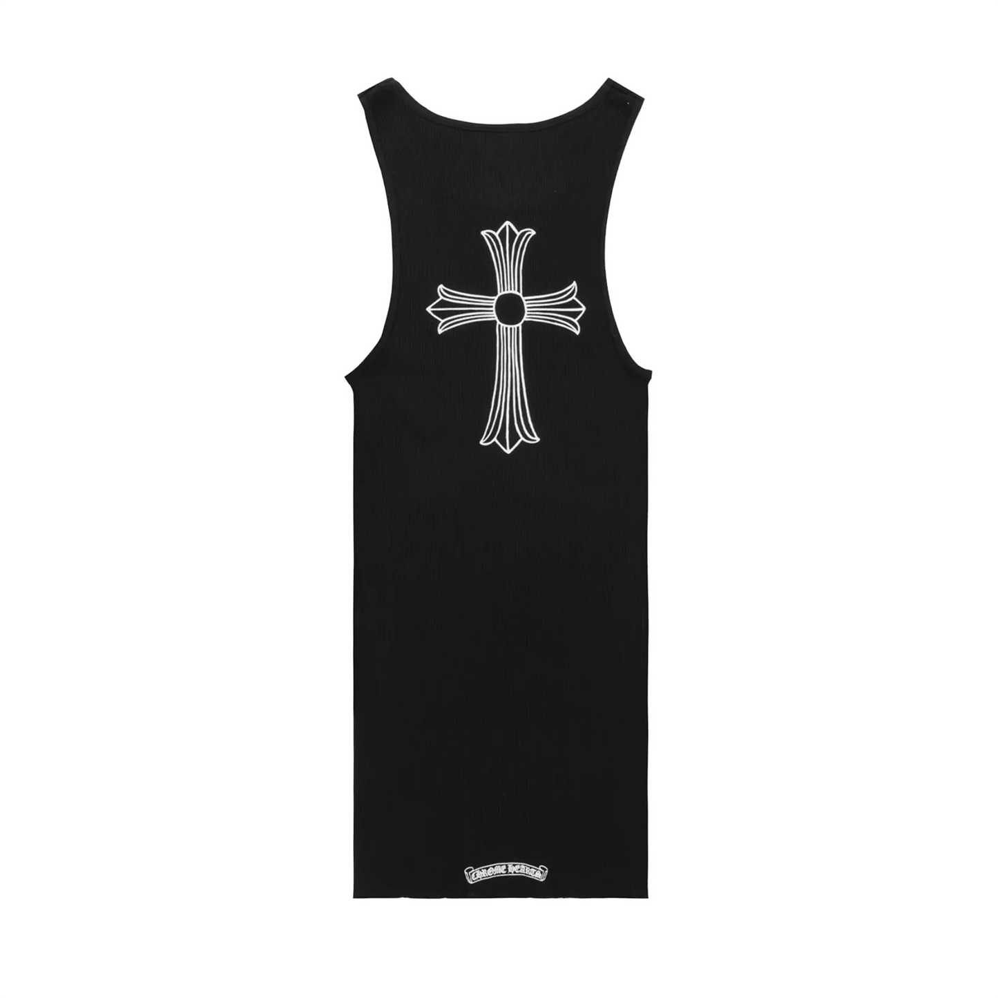 Chrome Hearts 'T Bar' Cross Black Tank Top