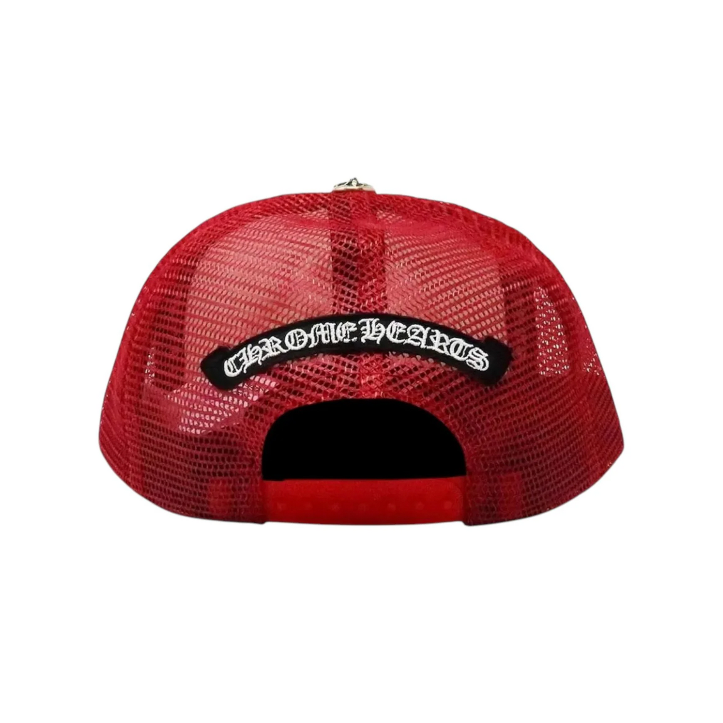 Chrome Hearts Multi Color Crosses Trucker Hat Red