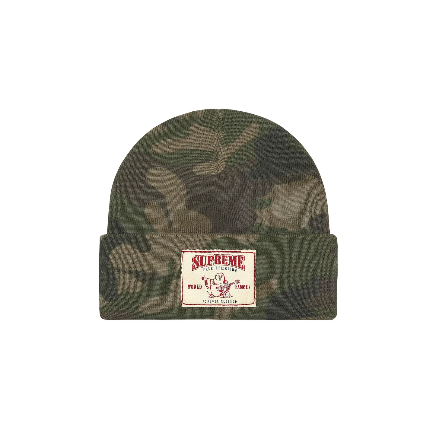 Supreme x True Religion Beanie 'Olive Camo'