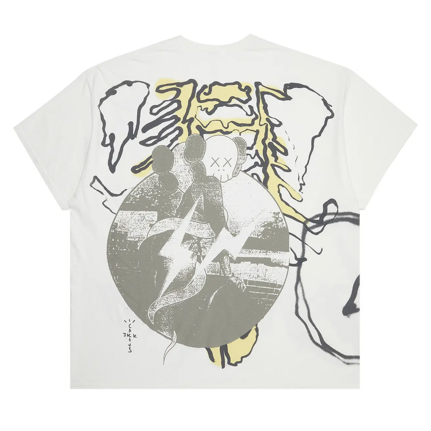 Cactus Jack by Travis Scott x KAWS For Fragment Tee 'Vintage Wash'