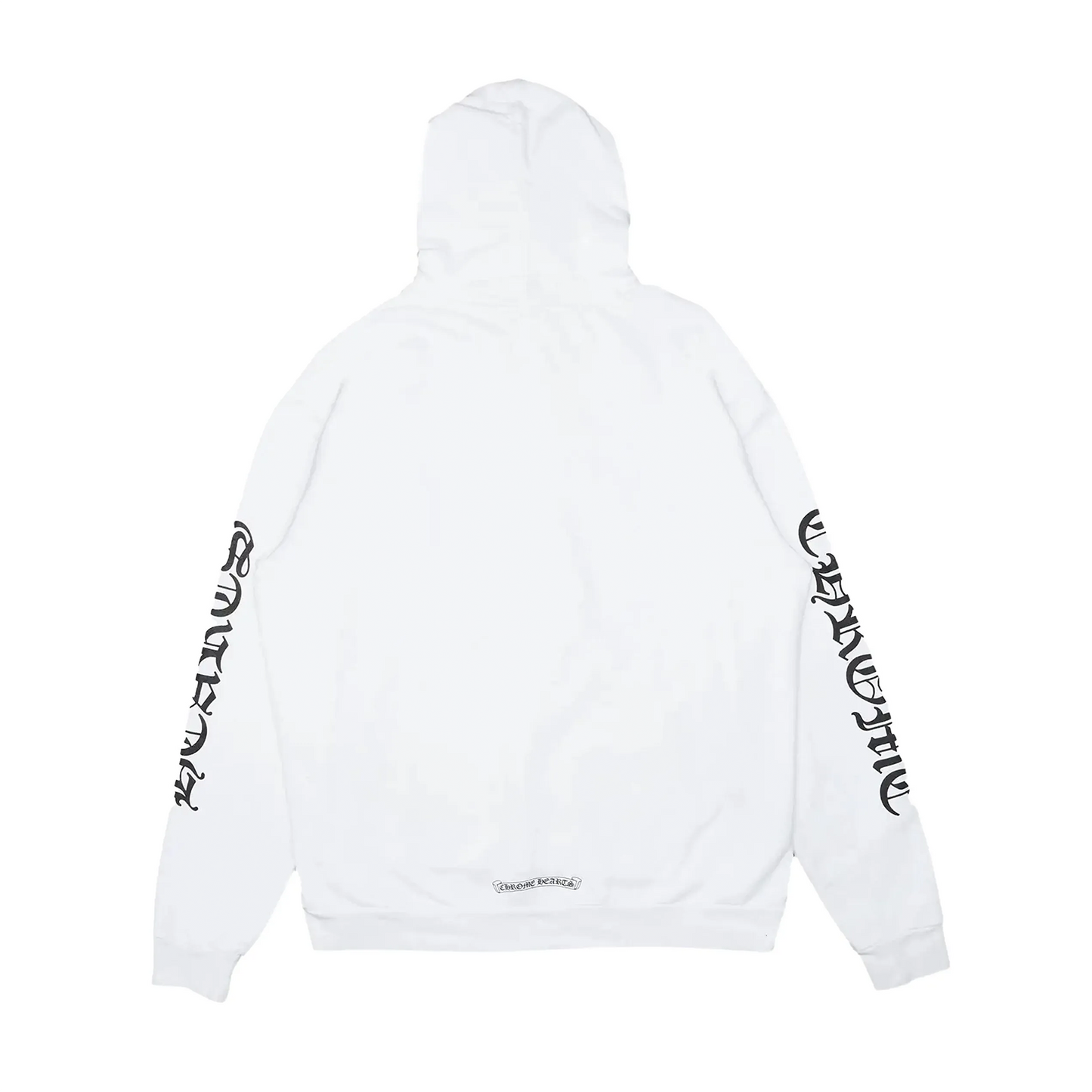 Chrome Hearts Vertical Logo Hoodie White