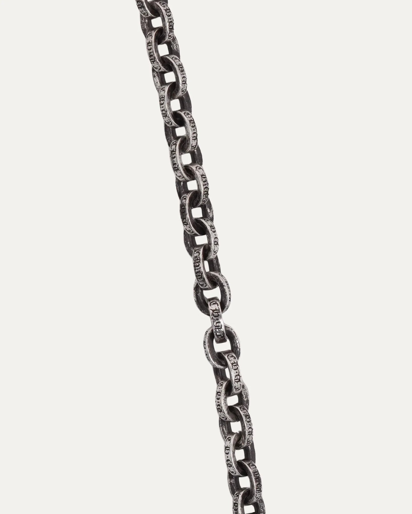 Chrome Hearts Paper Chain Necklace 18" Silver