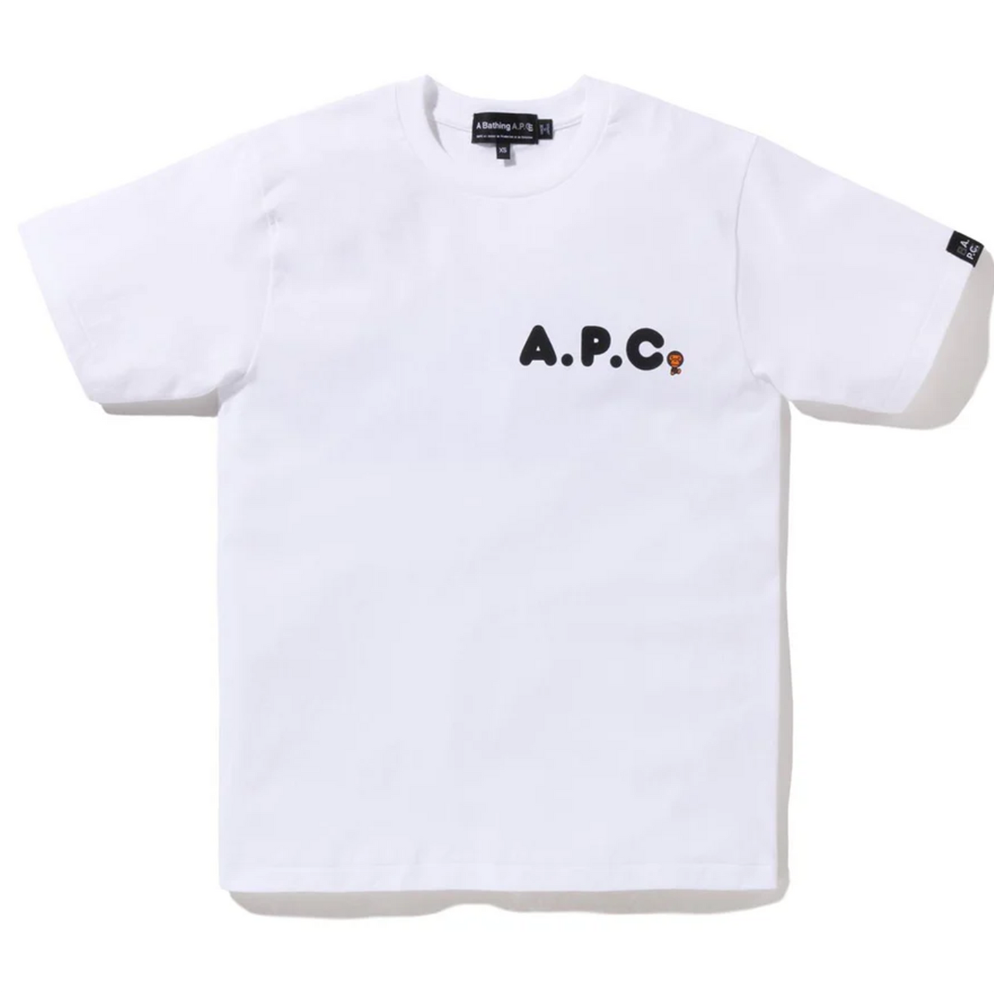 Bape x A.P.C. A Bathing Ape Milo on APC Wide T-Shirt White