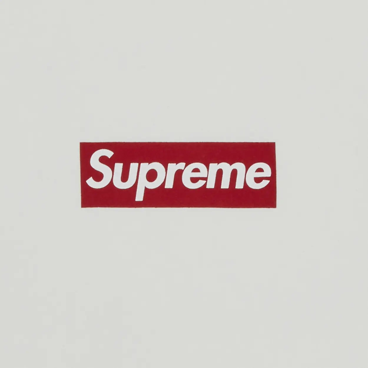 Supreme Washed Box Logo Crewneck White