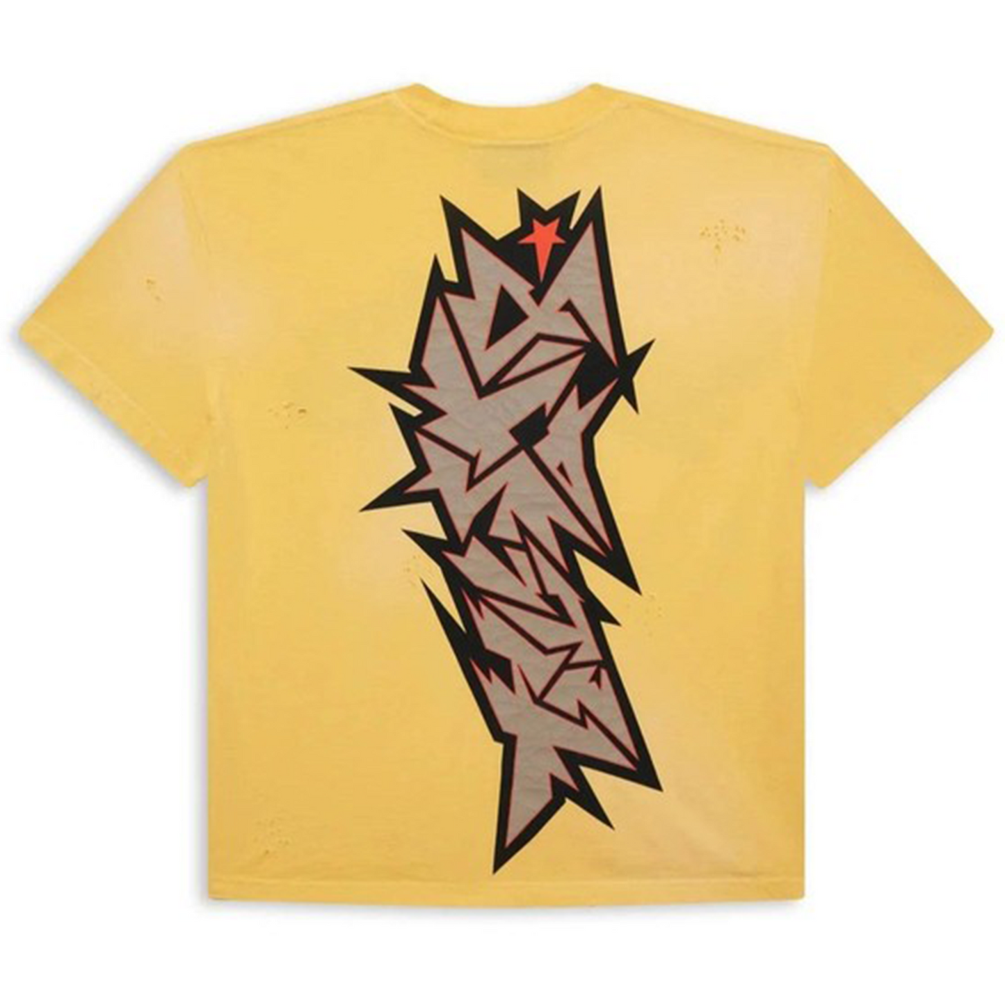 Hellstar Crack Logo Tee Yellow