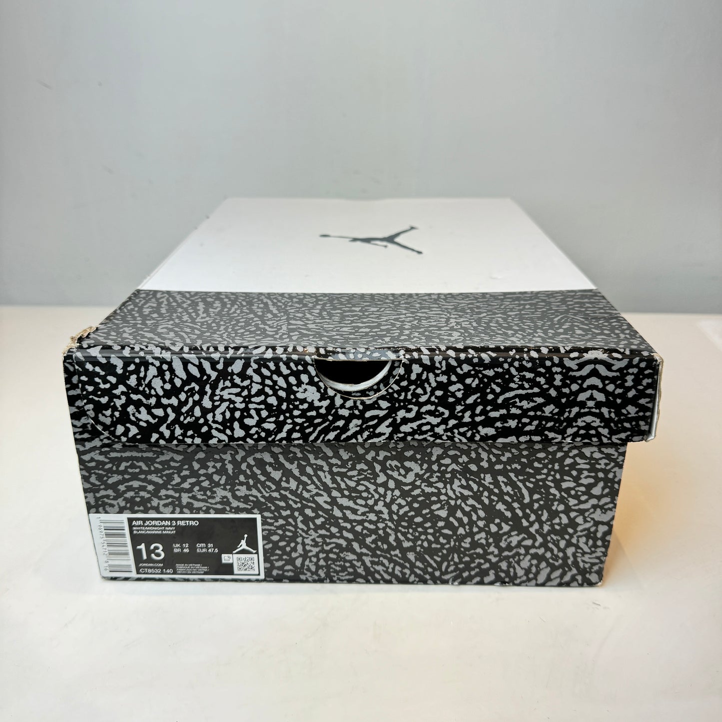 CT8532 140 Jordan 3 Retro Azul marino medianoche