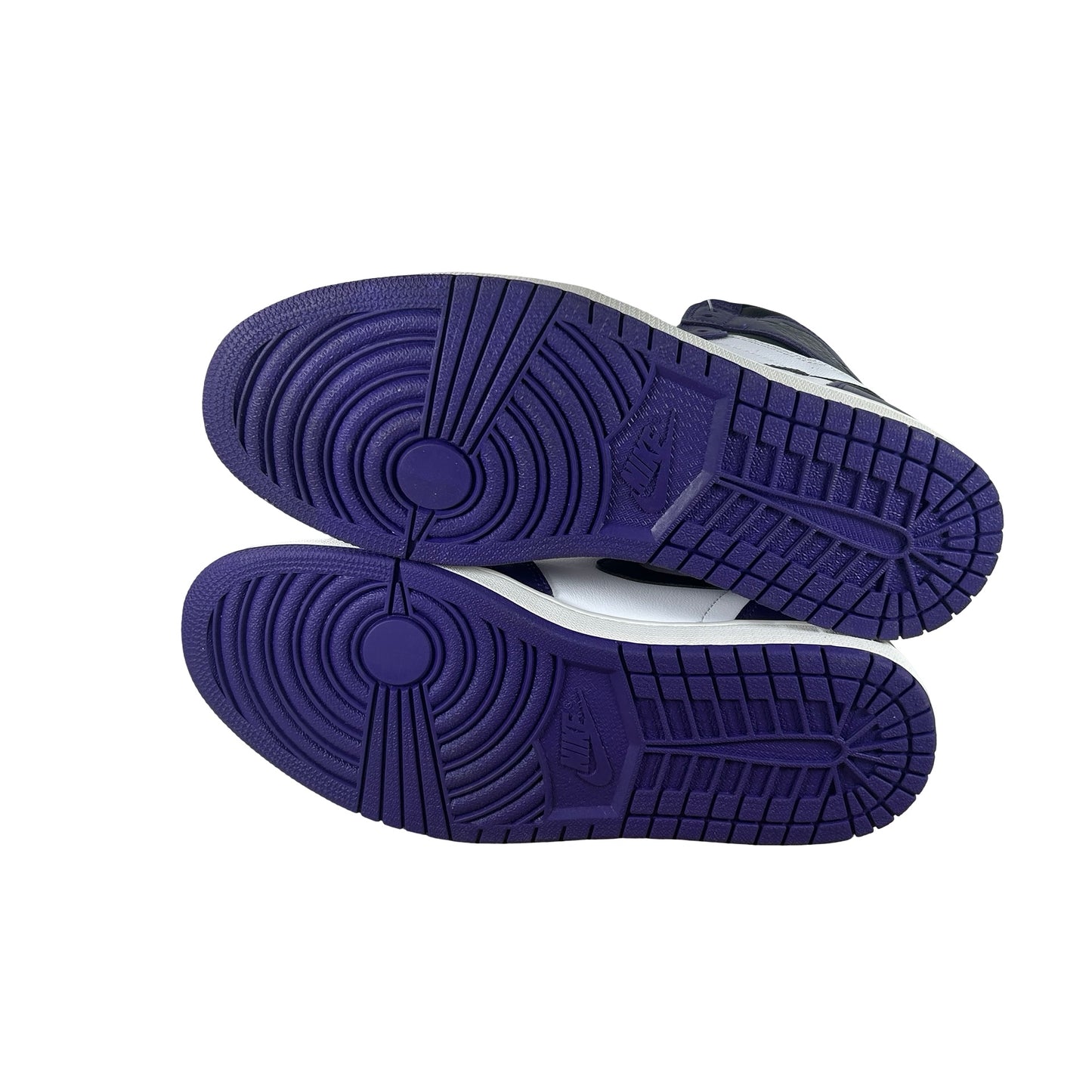 555088 500 Jordan 1 Court Purple - 10.5 M (Yellowing) (No Box)