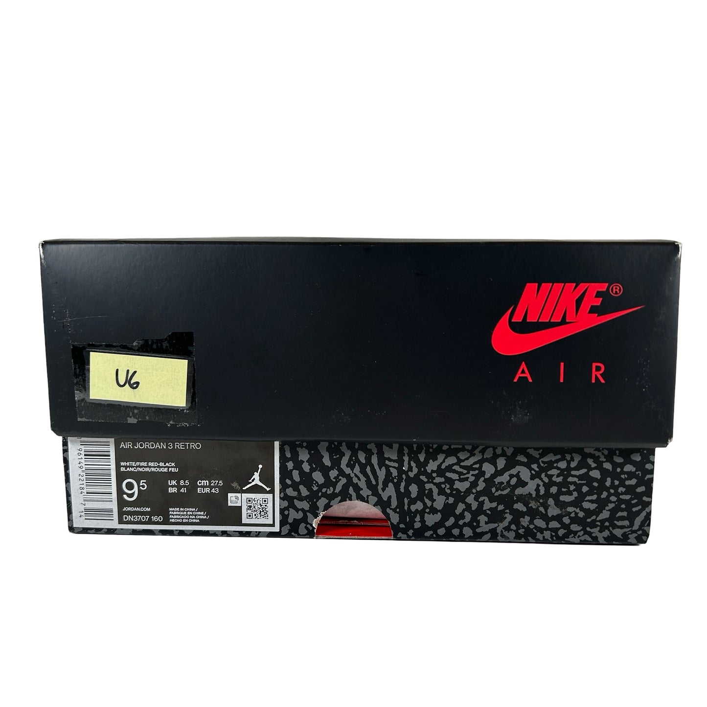 DN3707 160 Jordan 3 Retro Rojo fuego (2022)