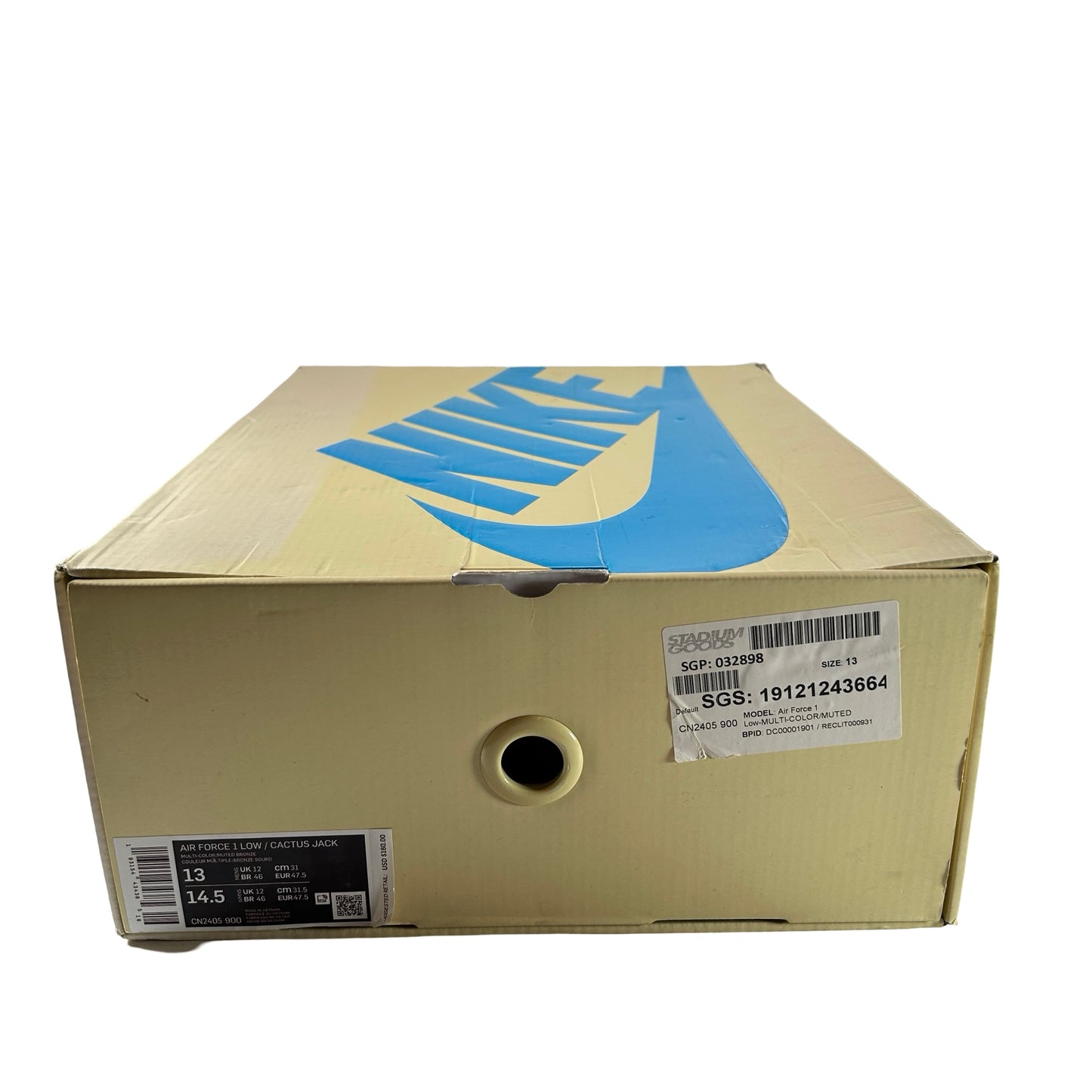 CN2405 900 AF1 Gato bajo Travis Scott Cactus