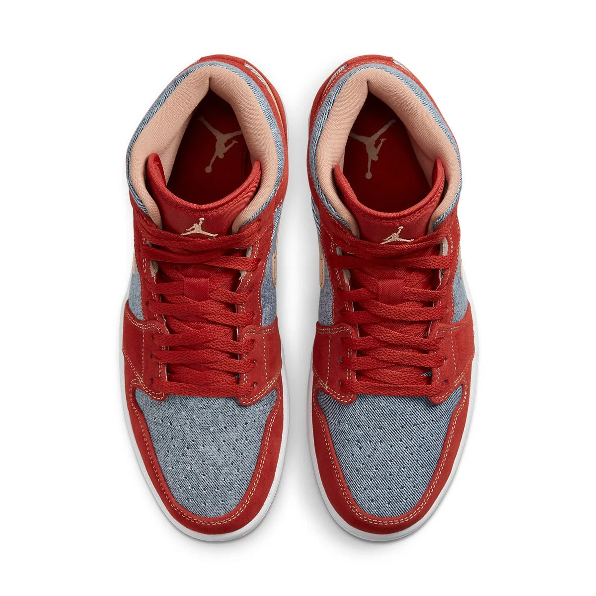 DM4352 600 Air Jordan 1 Mid Denim Red