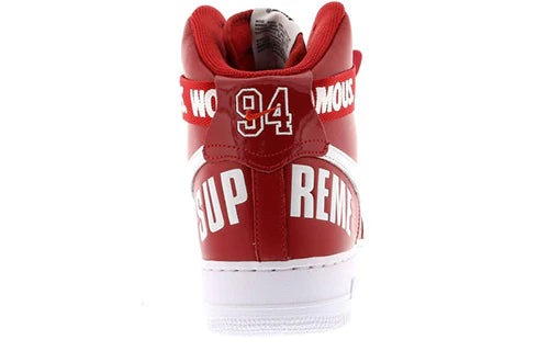 698696 610 Nike Air Force 1 High Supreme World Famous Red