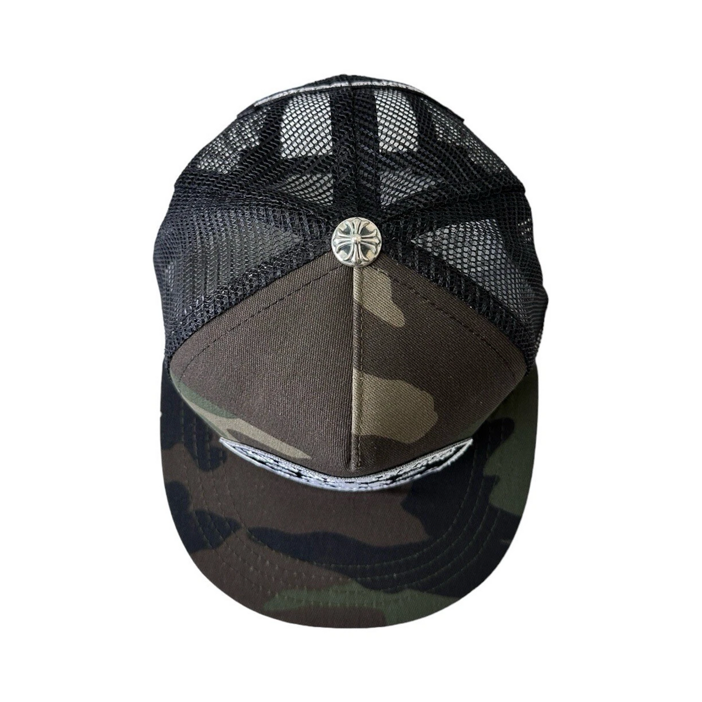 Chrome Hearts Arc Cross Patch Trucker Cap Camo
